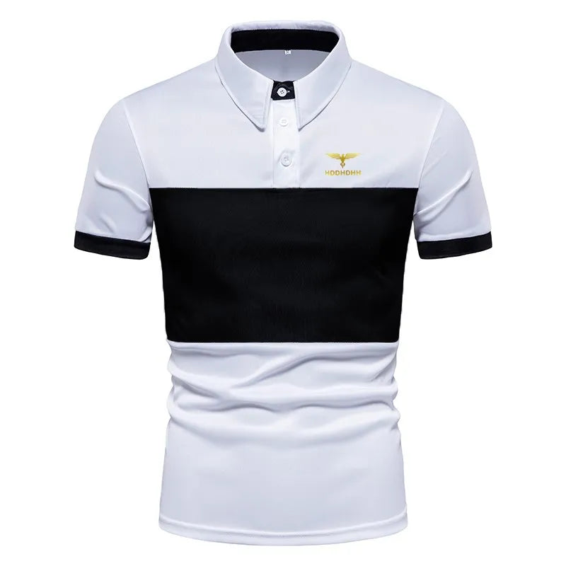 2025 New Men's Fashion Summer Stripe Printing Comfortable and