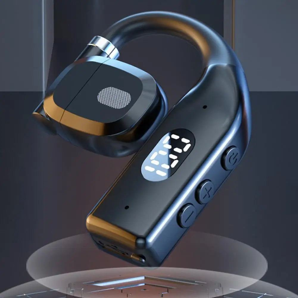 Wireless Bluetooth 5.4 Headphones With LED Display Earphones With Mic