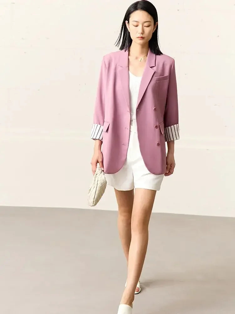 Amii Minimalism Summer New Women's Camisole Tops Office Lady Solid