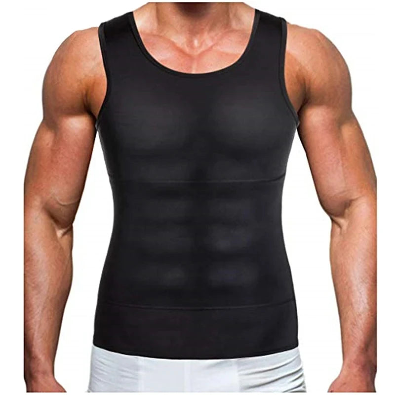 Mens Compression Sleeveless Jersey Fitness Clothes Training Shirts Gym
