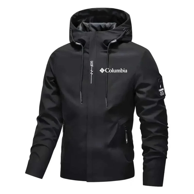 2026 Men's Waterproof Raincoat Hooded Lightweight Cycling Jacket