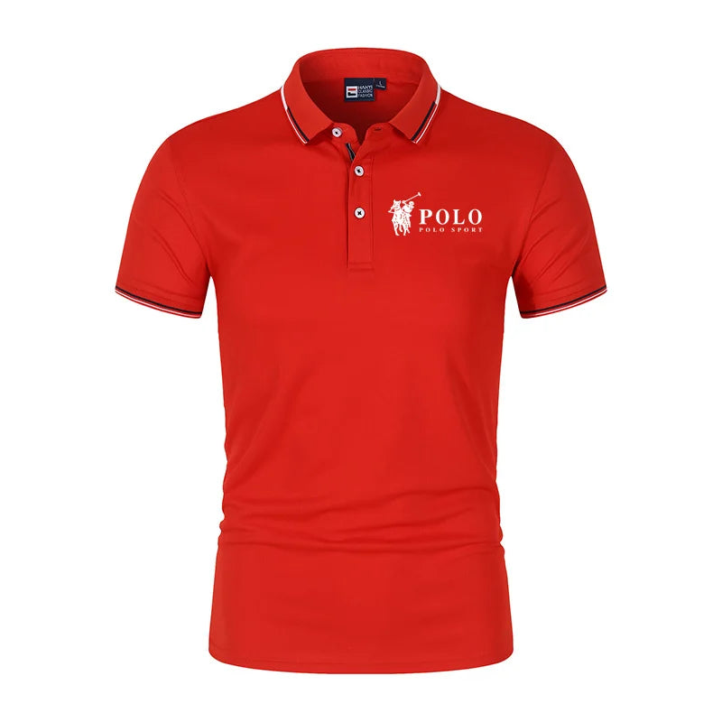 Men's premium summer polo shirt, quick drying, breathable, casual,