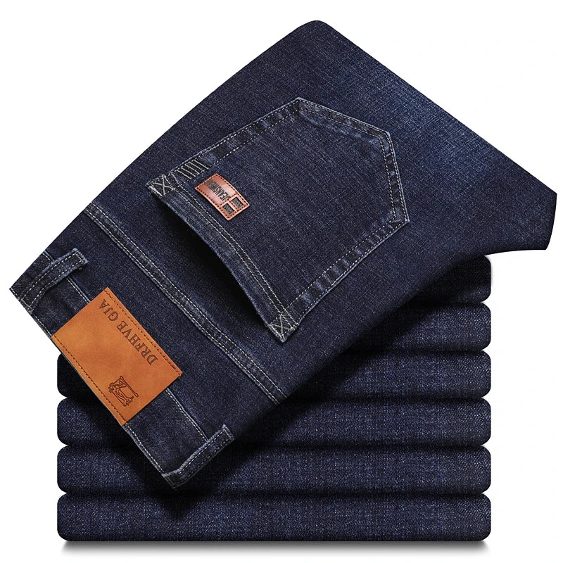 2026 New Men's Jeans Classic Style Business Casual Advanced Stretch