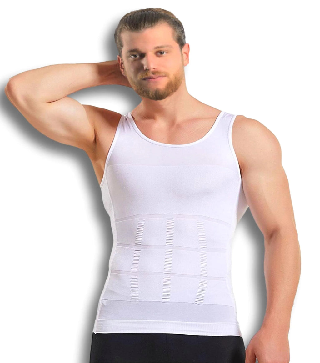 Men Compression Body Shaper Vest Seamless Slimming Tank Top Waist