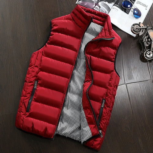 Men Vest Windproof Vest Men Jacket Sleeveless Vest Winter Jacket