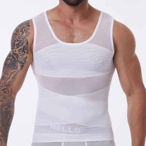 Compression Shirt for Men Slimming Undershirt Body Shaper Tank Top