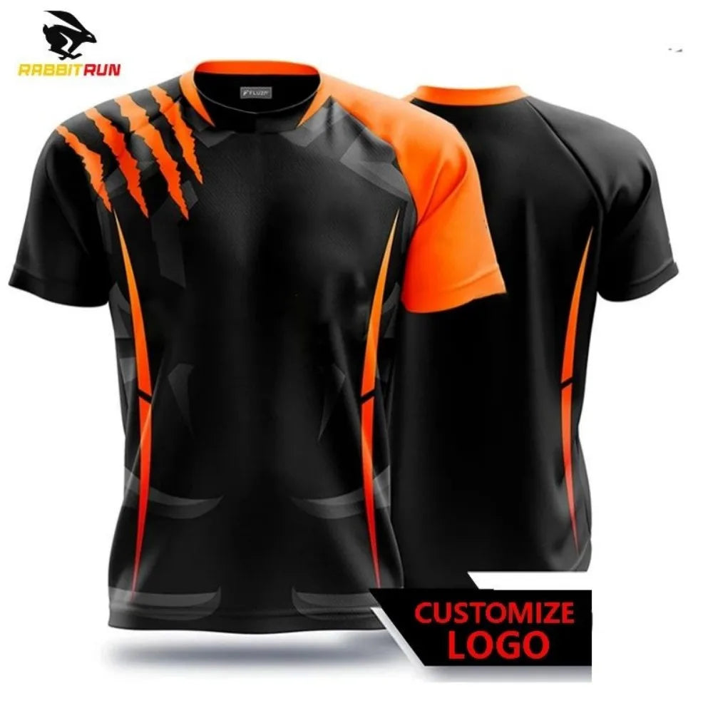 New men's breathable and comfortable T-shirt with striped printed