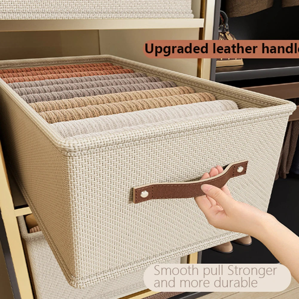 1PC  Oxford Cloth Box Storage Basket Clothes Storage Uncovered Bottom