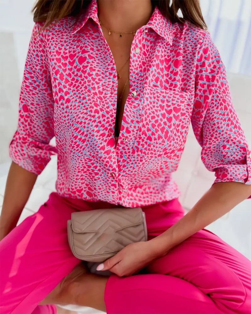 Elegant Women Blouse 2023 Spring and Autumn Temperament Top Long