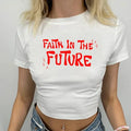 Faith in The Future Band Tours T Shirt Women Sexy Party Cropped Tops O