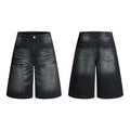 2026 New Summer Shorts Jeans Men Denim Pants Stretch American Retro