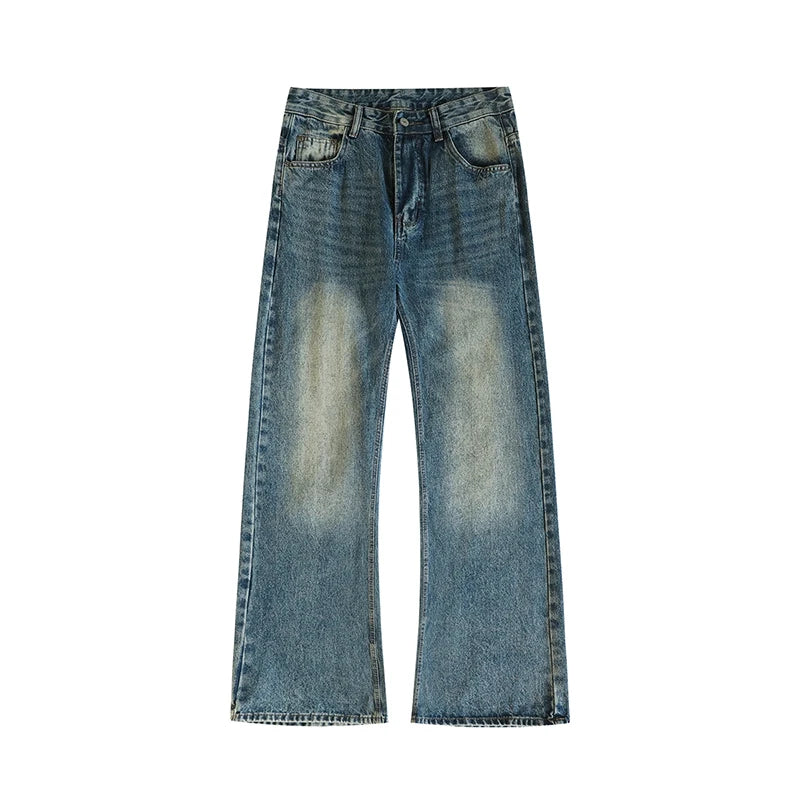 2025 New Autumn Street Men's Loose Micro-flared Pants Korean Style