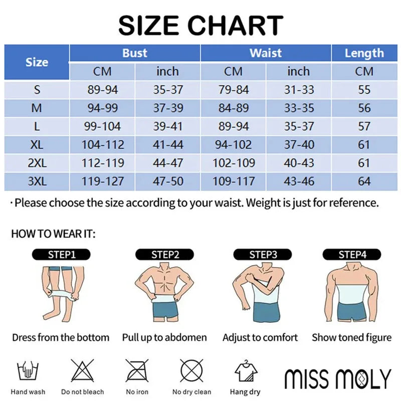 Men Compression Shirt for Body Shaper Slimming Vest Tight Tummy