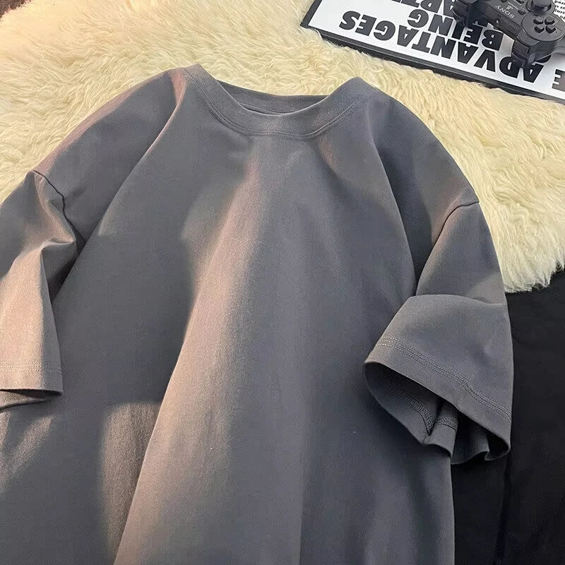 Summer 100% Pure Cotton Men's and Women's Casual Sports Loose Soft