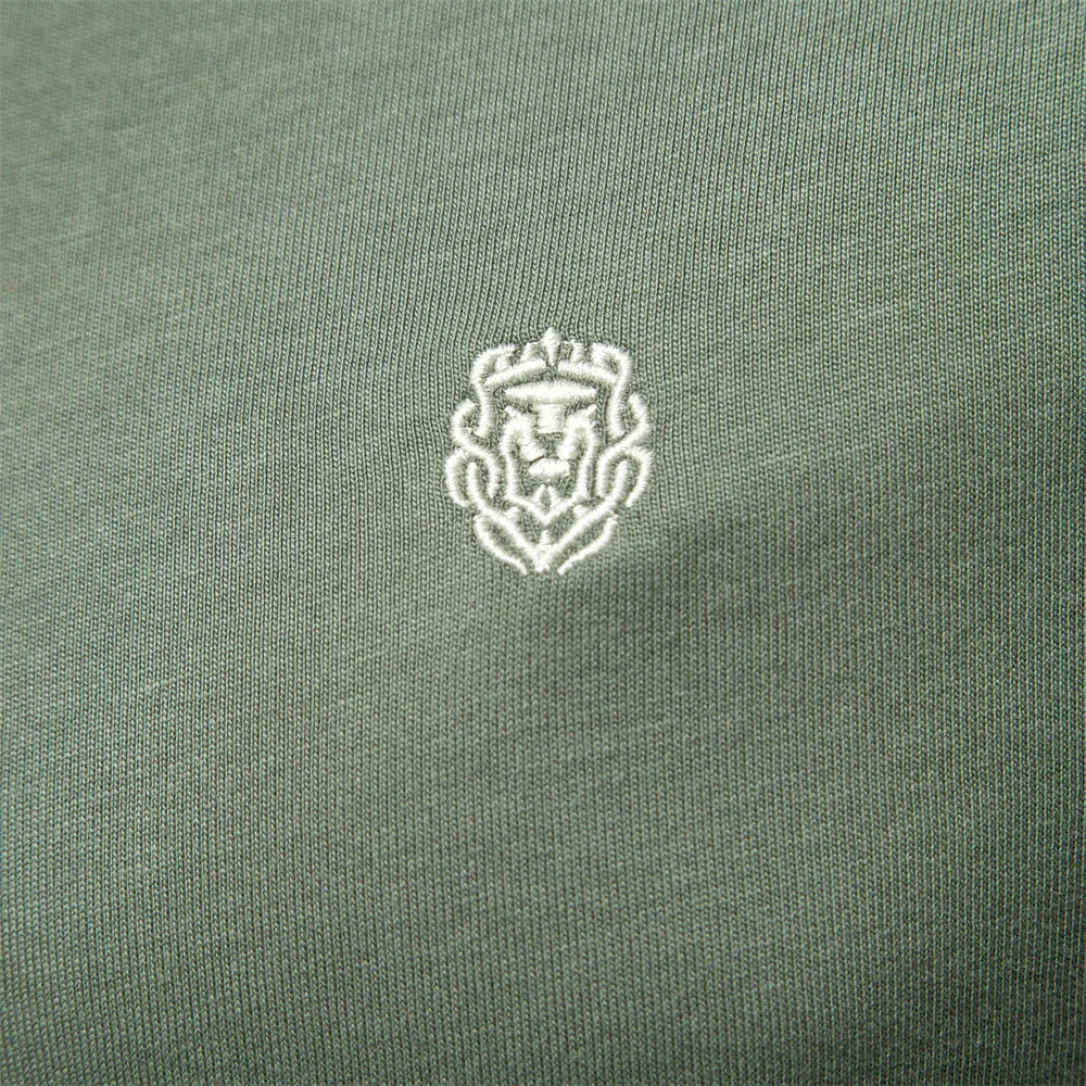 AIOPESON 100% Cotton Embroidery Men's Polo Shirts Solid Color Short