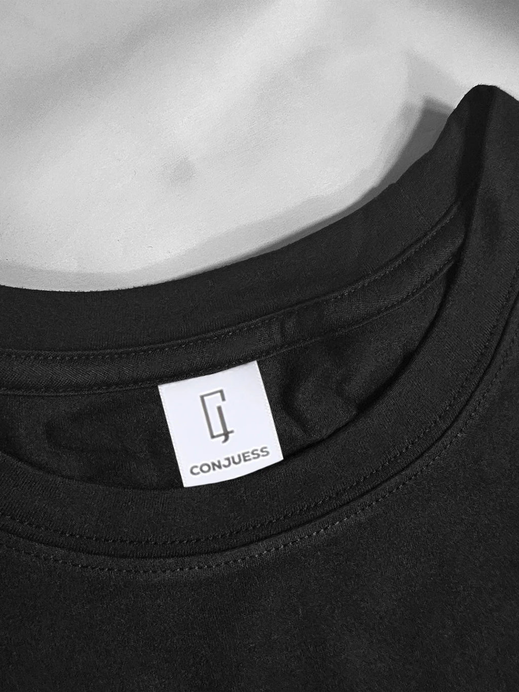 Men's Basic Black and White T-Shirts, 2-Pack, Round Neck, Short