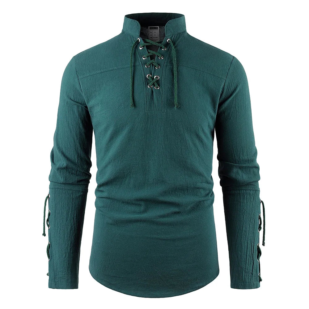 Men's Medieval Pirate Dress Stylish Streetwear Halloween Gothic Style