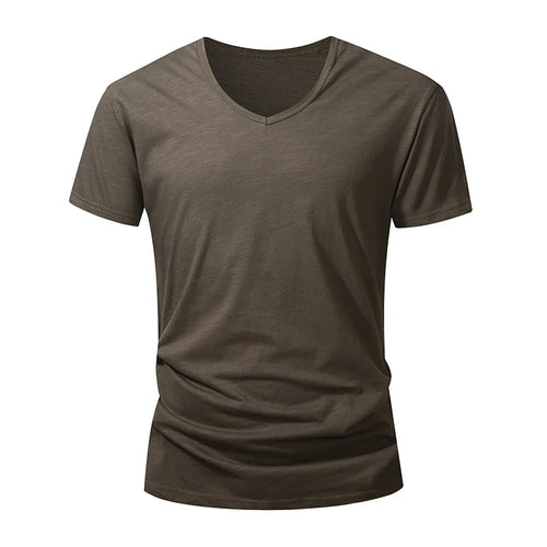 100% Cotton Men T-shirt Summer Short Sleeve Tops Tee Black White Male