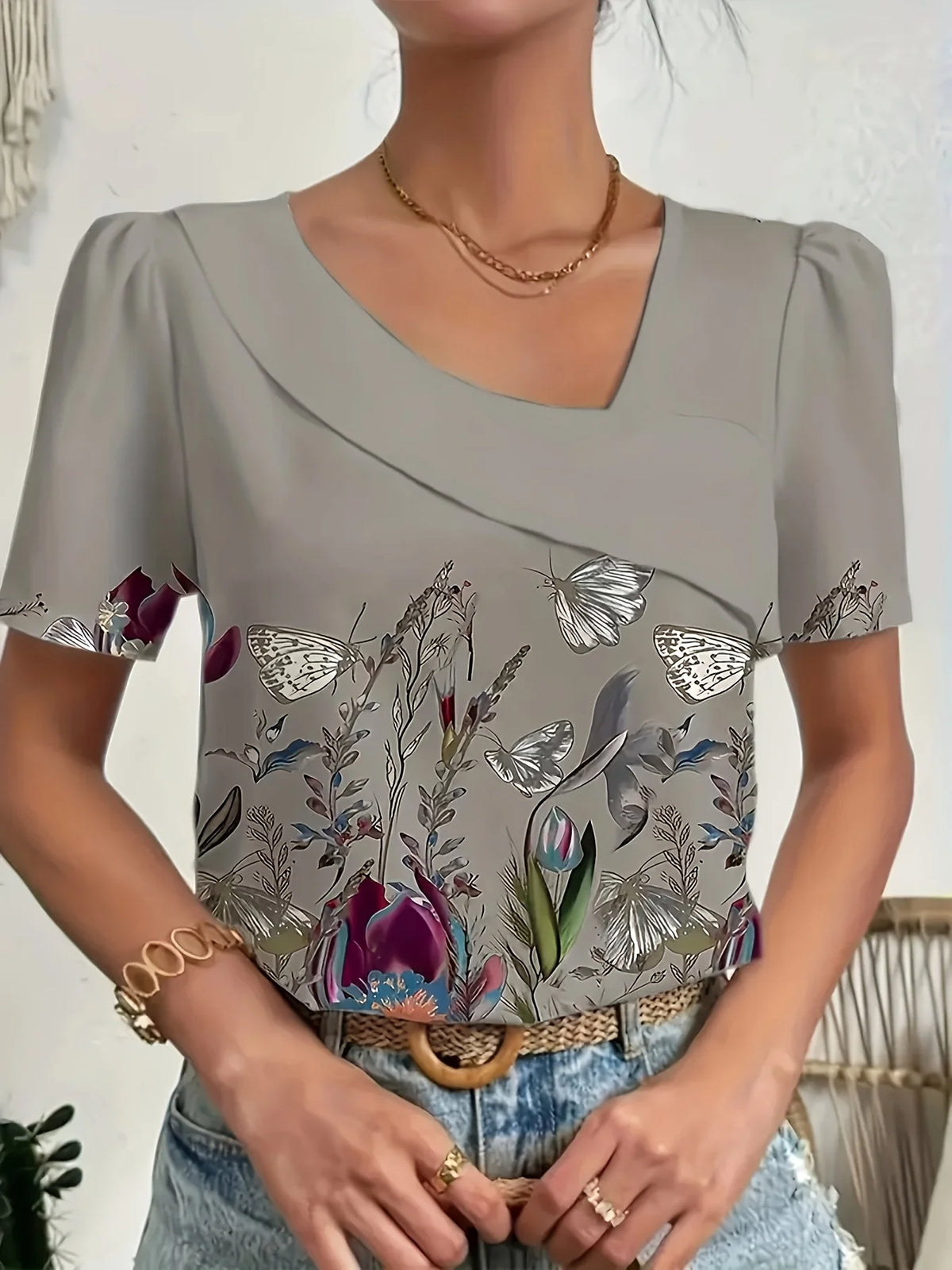 Elegant Loose Blouse Woman Fashion Temperament Long Sleeve Woman Shirt