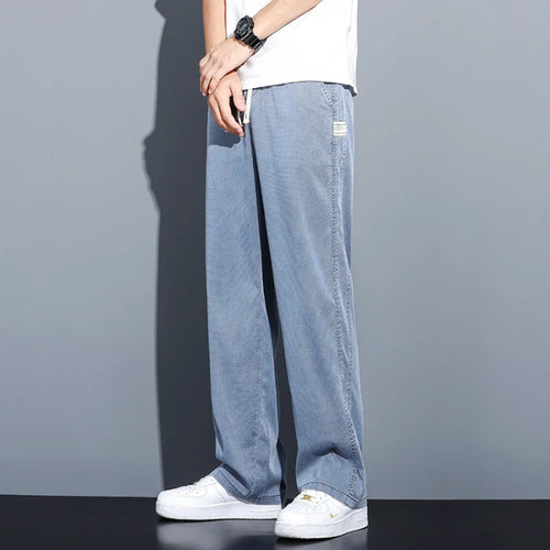 2024 Spring/Summer New Soft Lyocell Fabric Men's Jeans Thin Loose