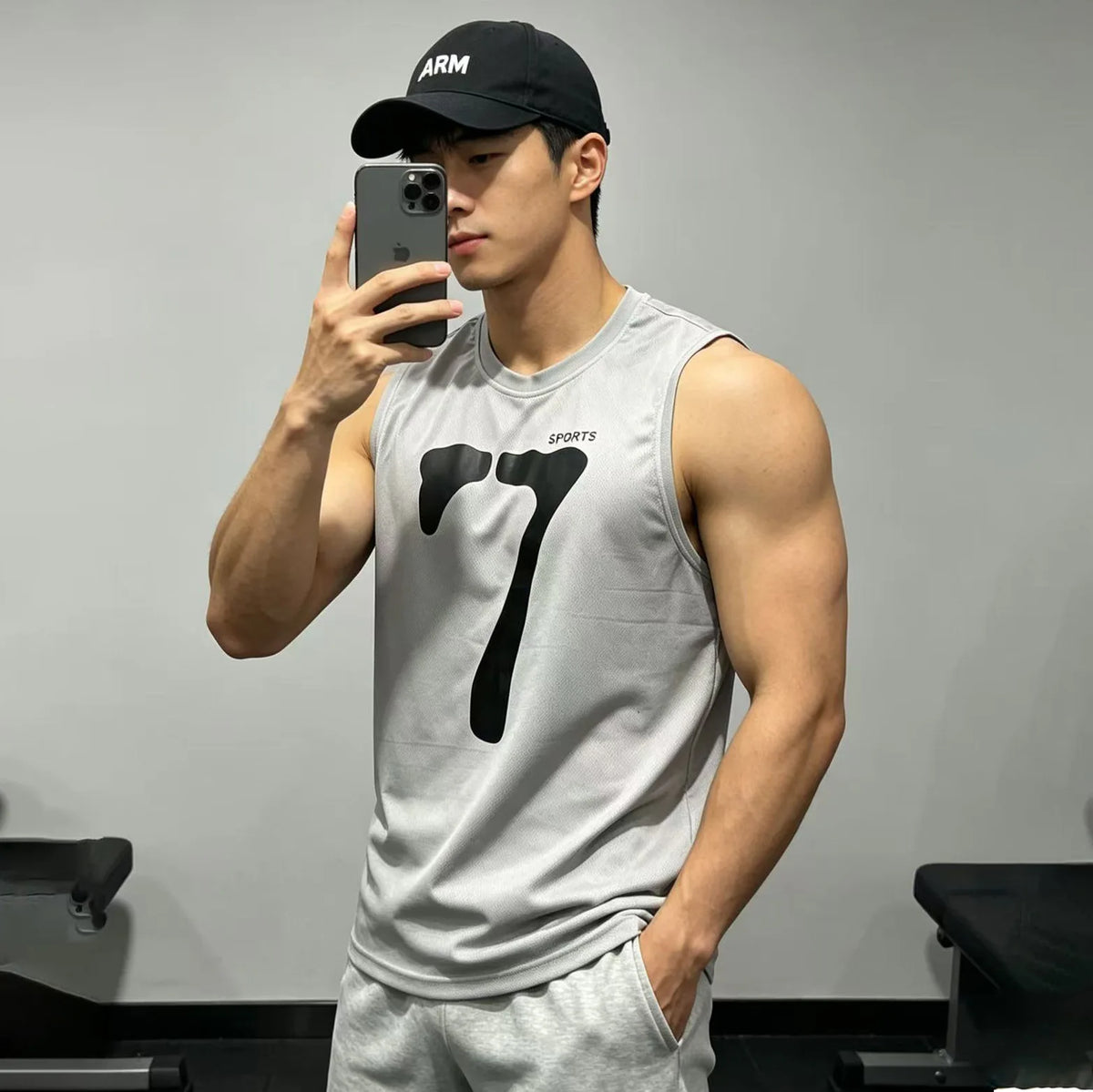 Running Tank Top Men Summer Sport Gym Vest Quick Dry Training Tanktop