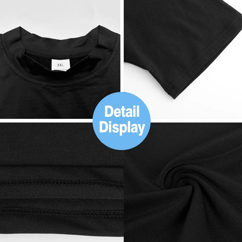 Compression Shirt Men Gym Tank Top Muscle Fitness Clothing Turtleneck