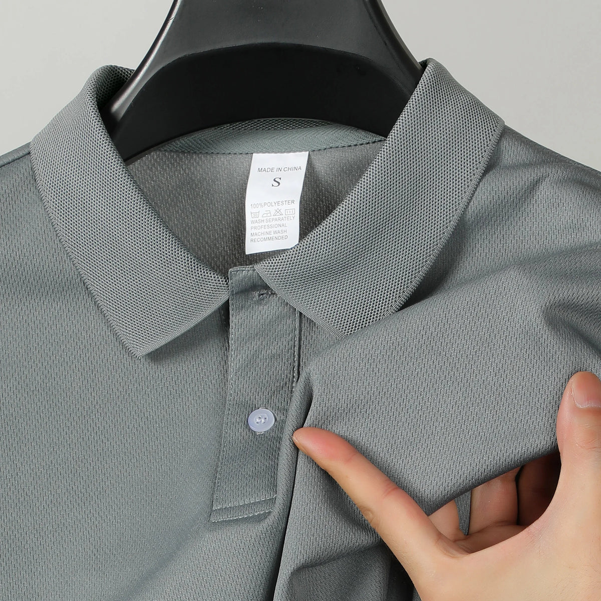 2026 Solid color polo shirt ultra-light men's quick-drying breathable