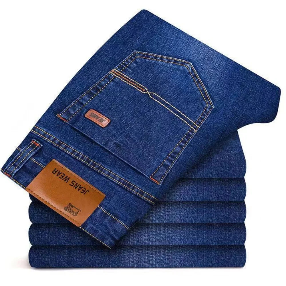025 New Streetwear Loose Jeans Men Korean Style Fashion Loose Straight