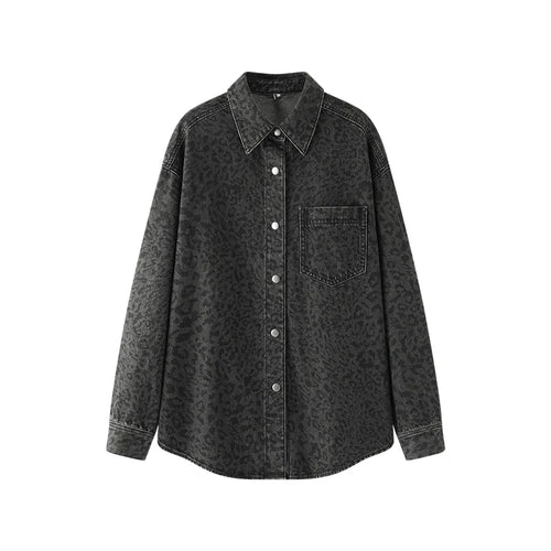 Semir Women Shirt Denim Long Sleeve Oversize Soft Loose Retro Street
