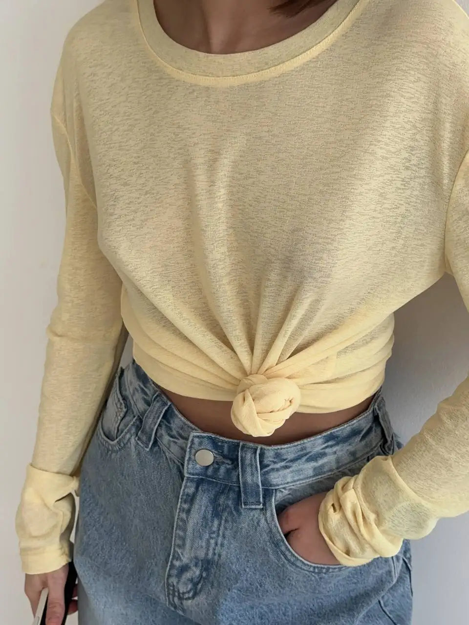 Hirsionsan 2025 Basic soft  T Shirts Women Summer autumn Long Sleeves