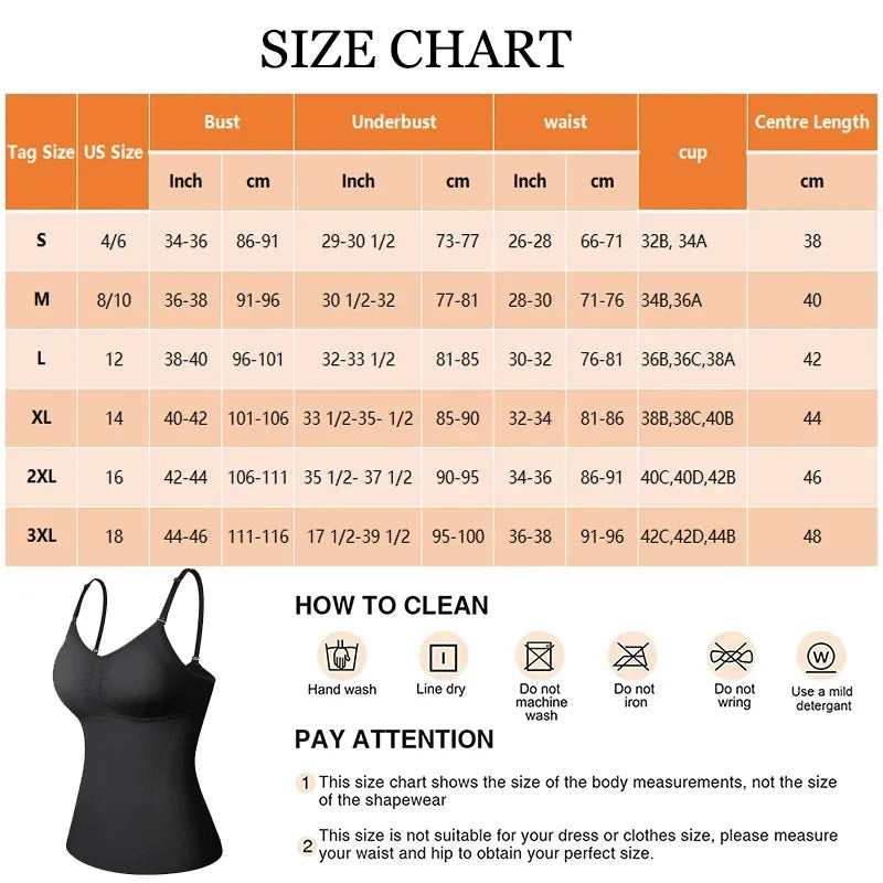 1pc Women Tummy Control Shapewear Classic 2-IN-1 With Padded Bra High