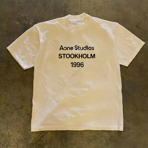 Summer Fashion Trend Luxury Brand Letter Print T-shirt Men Women