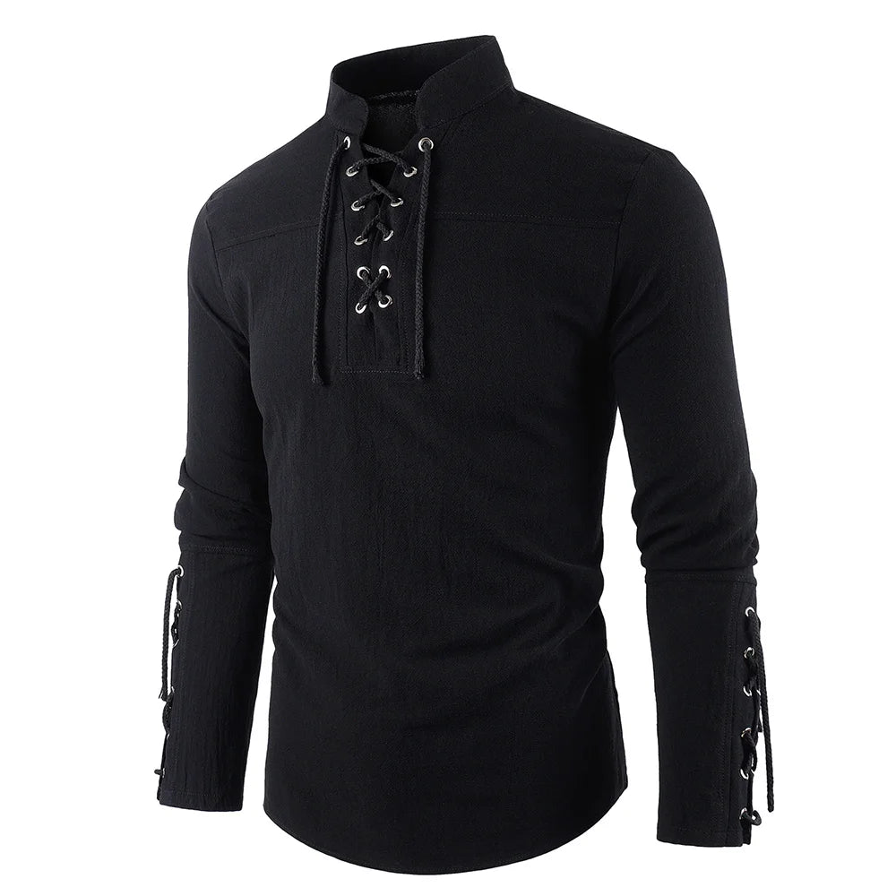 Men's Medieval Pirate Dress Stylish Streetwear Halloween Gothic Style