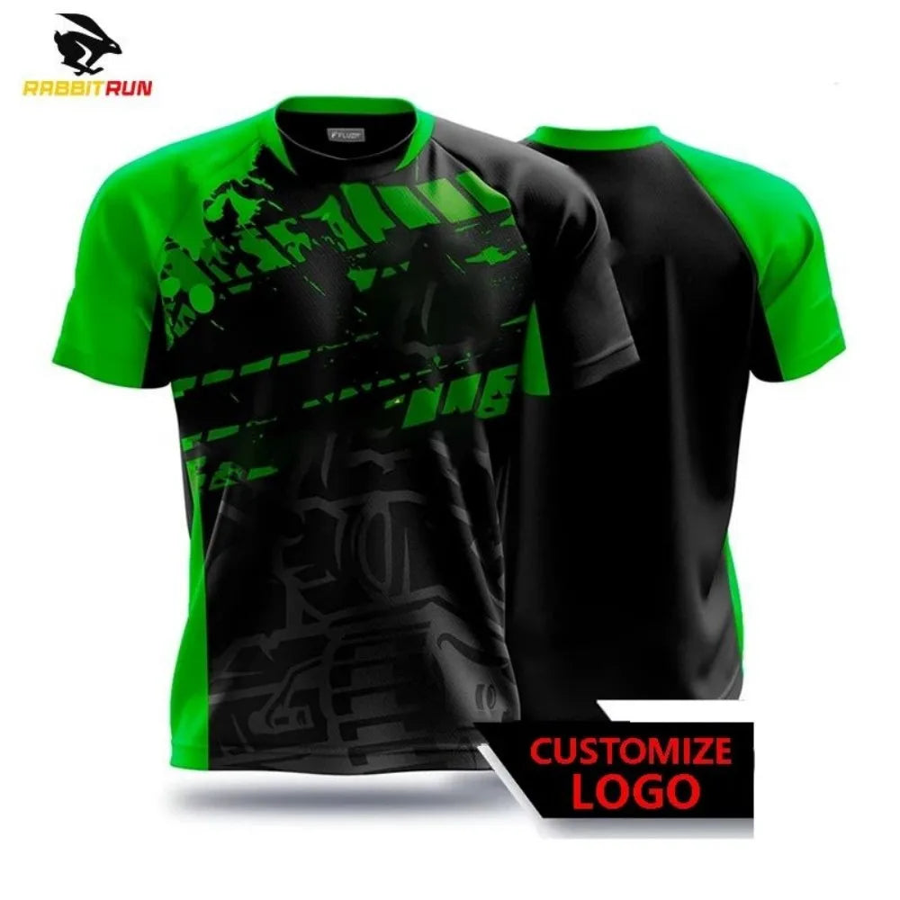New men's breathable and comfortable T-shirt with striped printed