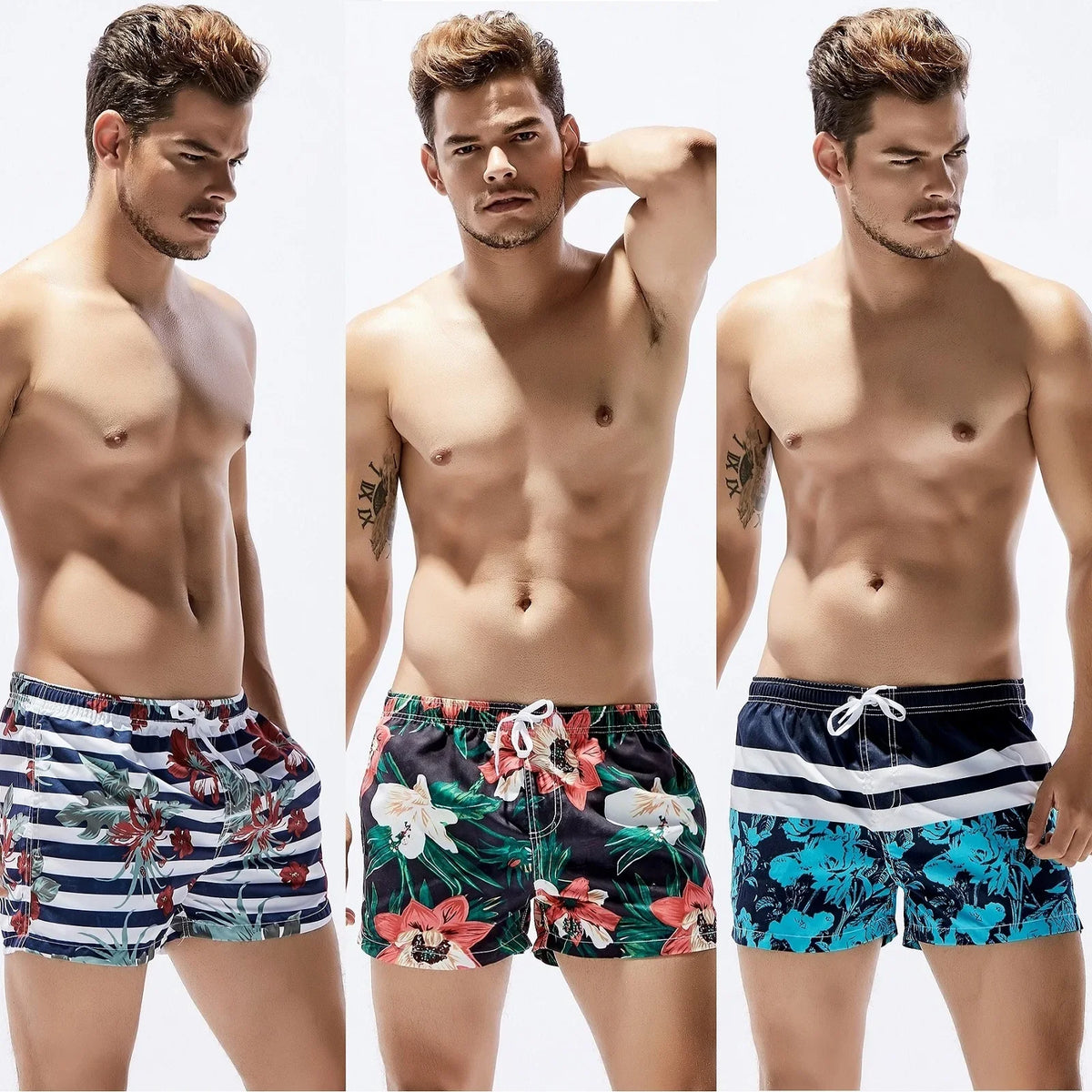 SEOBEAN Men's Casual Summer Beach Board Shorts Loose Fit Comfortable Lightweig