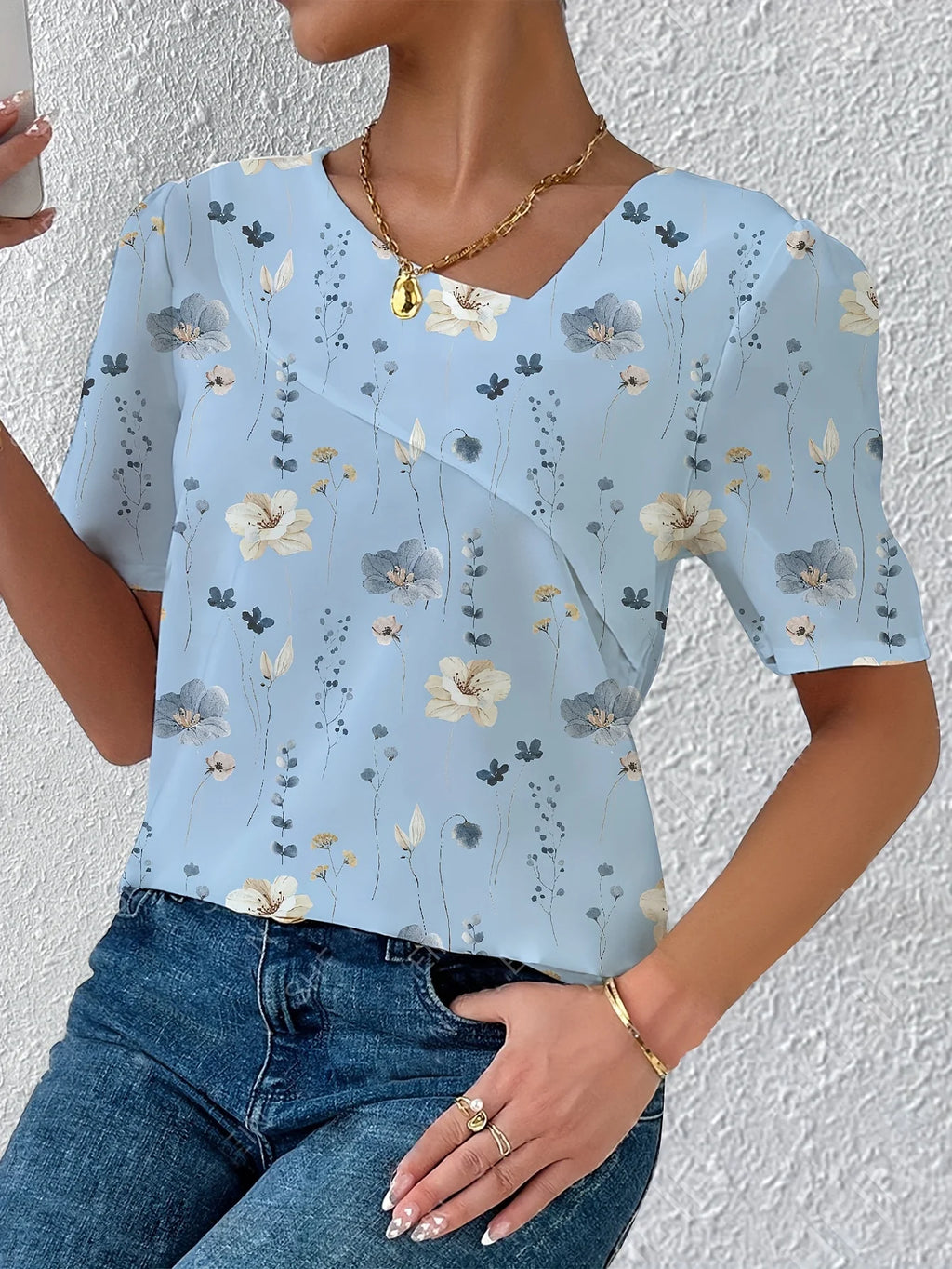 Elegant Loose Blouse Woman Fashion Temperament Long Sleeve Woman Shirt