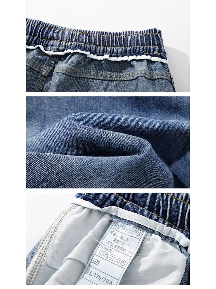 Men's American Style Loose Straight Leg Jeans Vintage Spring Summer