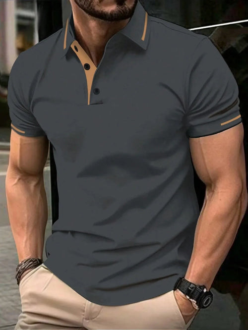 2026 Summer Men's Polo Shirt - 3D Printed Design Breathable