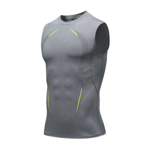 Compression Tank Top Men Running Gym Shirt Sleeveless Quick Dry