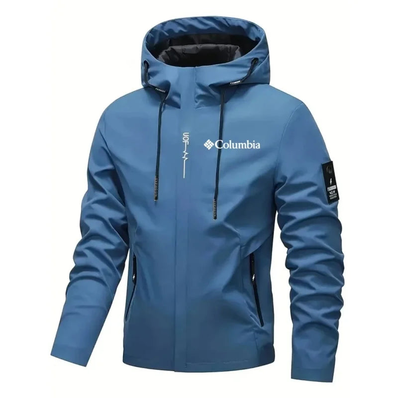 2026 Men's Waterproof Raincoat Hooded Lightweight Cycling Jacket