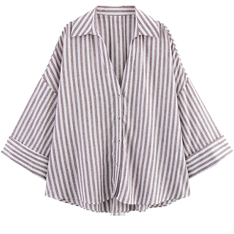HXAO Women's Shirt Oversized Blouse Summer Shirt & Blouse Yellow Pink