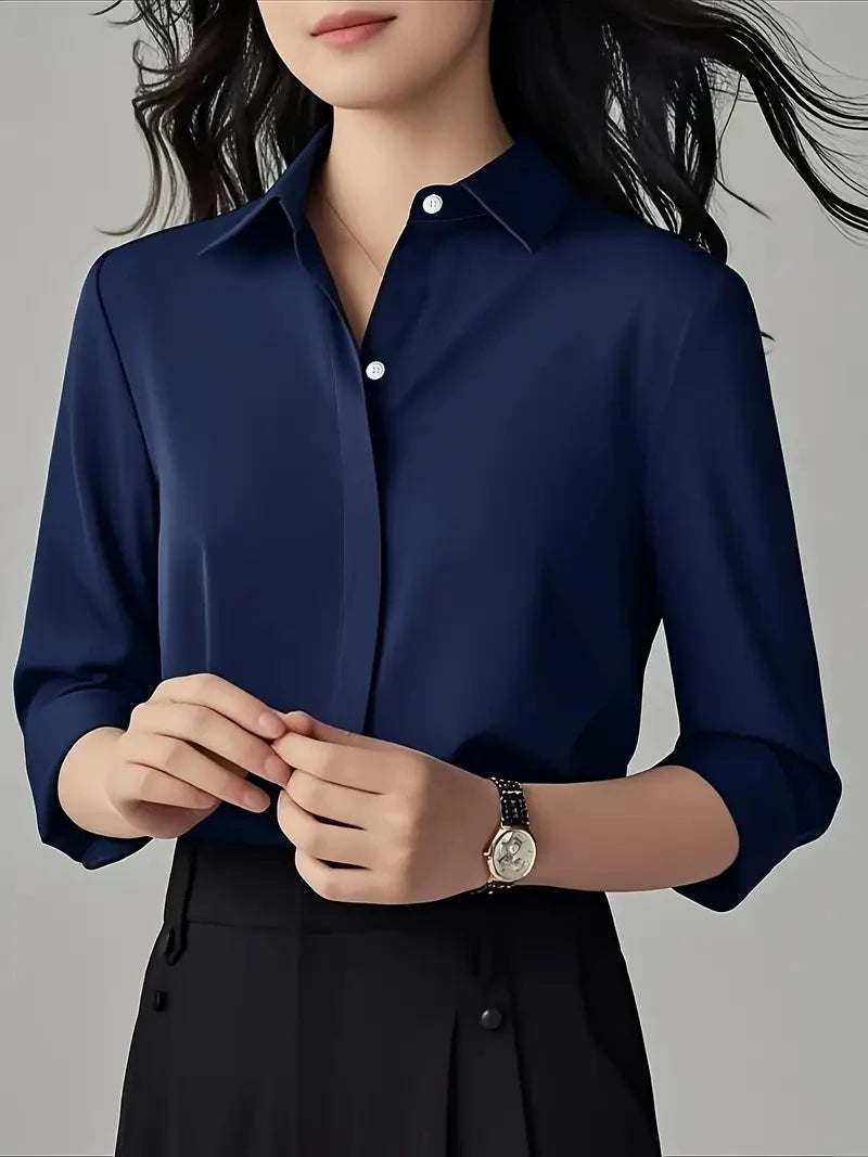 Elegant  Long-Sleeve Blouse for Women -