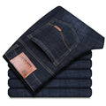 Men  Comfortable Soft Business Fashion Straight Casual Denim Trousers