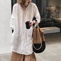 Summer Autumn Loose Blouse Women Shirts Fashion Female Long Sleeve