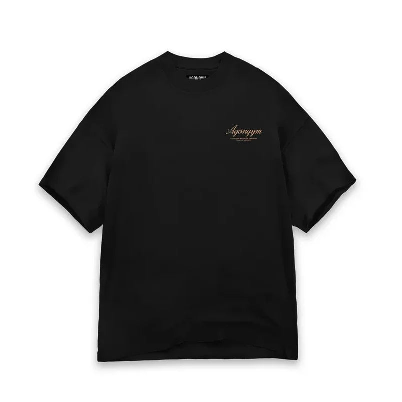 AGONGYM Oversized Loose Summer T-Shirts Short Sleeve Sport Shirts Gym