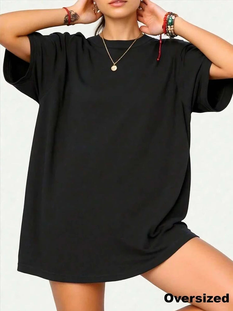 2026 Spring Summer Women's Casual T-shirts High Quality 100% Cotton