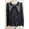 Victorian Gothic Lolita Blouses Japanese Sweet Lace Ruffles Embroidery