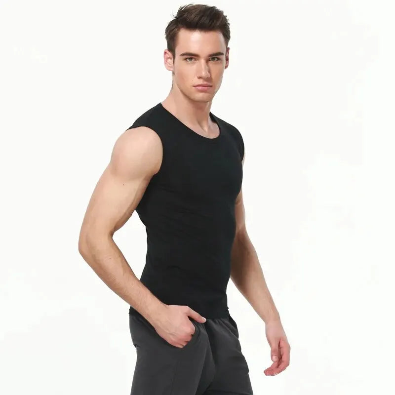 1/3 Piece Men's Wide-shouldered Cotton Vest Youth Sports Fitness