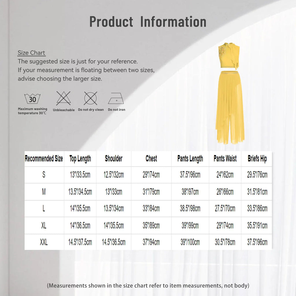 Womens Ballet Lyrical Dance Sets Modern Contemporary Outfit Embroidery