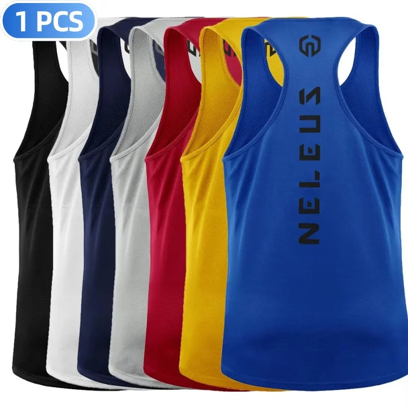 1PC Adult Men Women Running Outdoor Shirts Tight Gym Tank Top Fitness